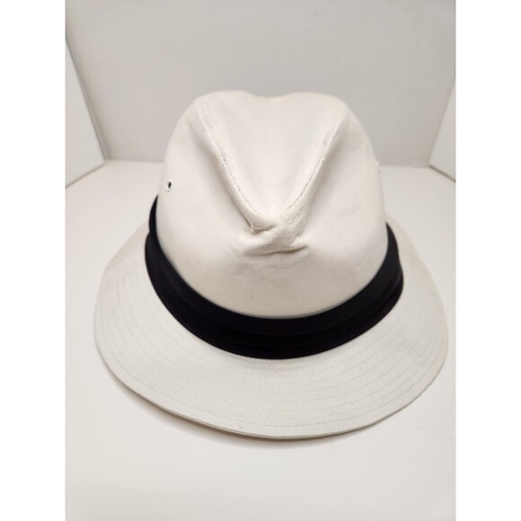 Bee Hats Fedora Men's M White Custom Made In USA - Picture 1 of 7